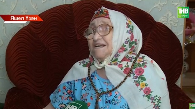 Йөзъяшәр әби - ТНВ 106 яшьлек Әминә Гыйльмановада кунакта