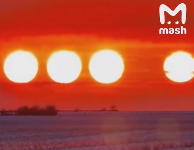 На грани фантастики: в небе запечатлели четыре солнца 