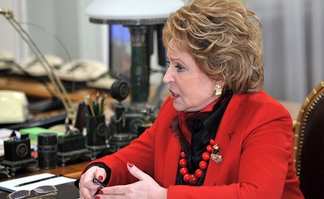 Матвиенко назвала слова Президента РФ и запуск «Орешника» мощнейшим актом геополитики