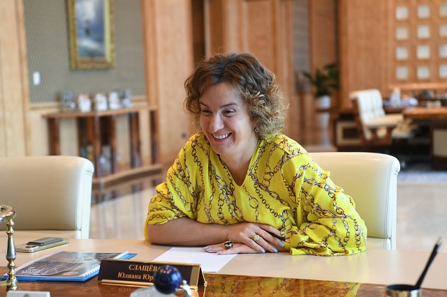 Раис РТ встретился с главой «Союзмультфильма» Юлианой Слащевой