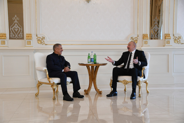 Стали известны подробности встречи Минниханова и Алиева