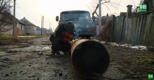 Под открытым небом: как татарстанцы, находясь у линии боевого соприкосновения, восстанавливают Лисичанск