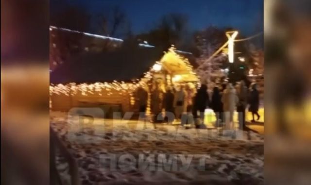 Нарушение антиковидных мер на елке в Дербышках снял на видео житель Казани