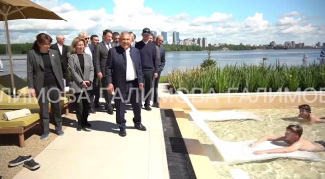 «Минниханов одним из первых оценил новый курорт в центре Казани «Татарсу»