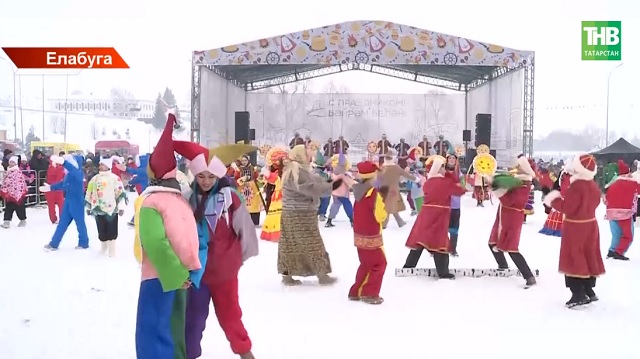 Зимний Сабантуй: в Елабуге прошли масштабные проводы зимы с участием «Бурановских бабушек»