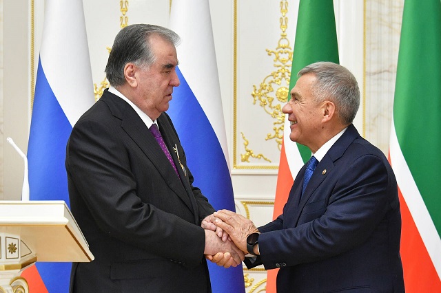 Рахмон предложил Минниханову провести таджикско-татарстанский бизнес-форум