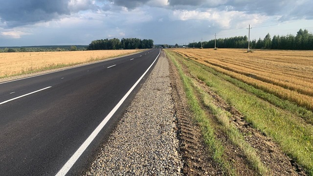 В Татарстане по нацпроекту отремонтировали дорогу в Агрызском районе