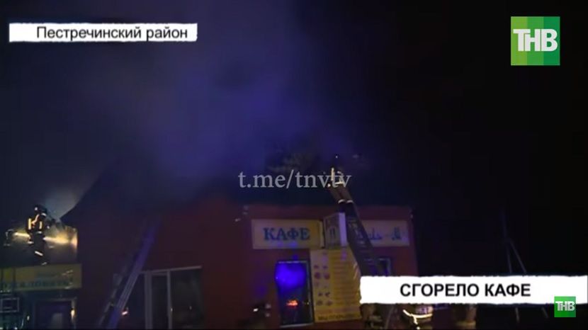 Крупный пожар произошел в Татарстане на трассе М7