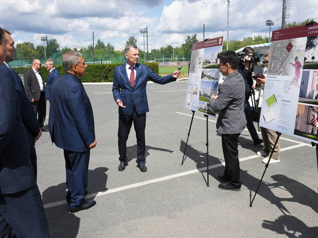 Минниханову представили проект обновления территории базы казанского «Рубина»