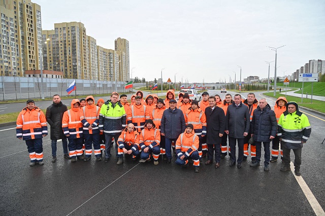 Минниханов принял участие в торжественном открытии участка Вознесенского тракта