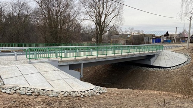 В Менделеевском районе РТ в рамках нацпроекта построили мост