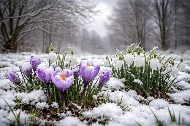 Битва весны и зимы: в Центральную Россию идёт волна холода, снега и ледяных дождей