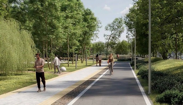 Эскизы второй очереди бульвара на Серова представили жителям Казани