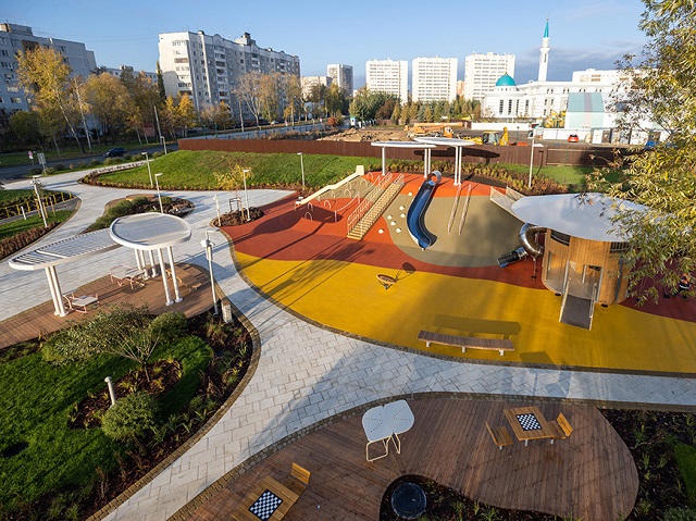 Вторую очередь бульвара на Серова в Казани откроют в День республики