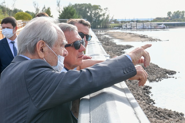 В столице Татарстана открыли два новых участка набережной Казанки