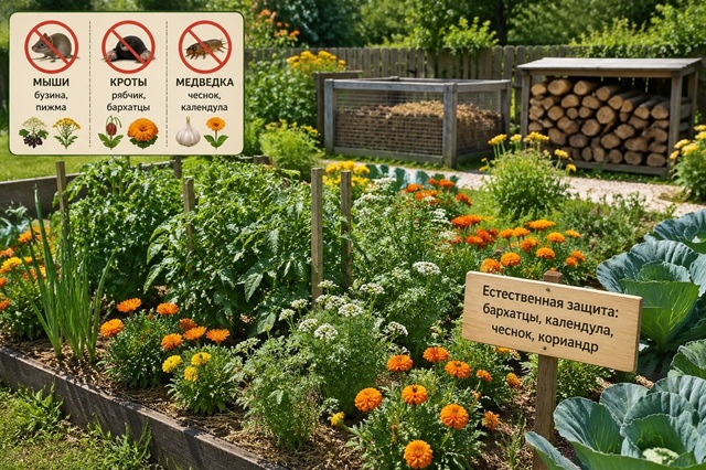 Чеснок против медведки, бузина против мышей: как защитить огород без химии, рассказали в КФУ