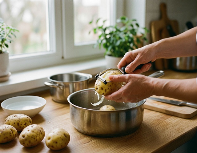 Не спешите выбрасывать картофельные очистки: раскрыта их польза как подкормки для домашних растений