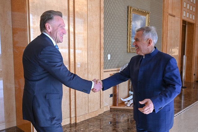 Рустам Минниханов встретился с председателем ВЭБ.РФ Игорем Шуваловым