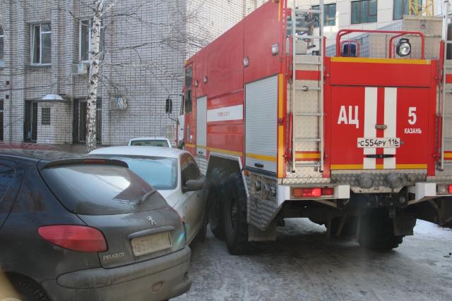 В Нижнекамске спасли женщину из горящей квартиры на пятом этаже