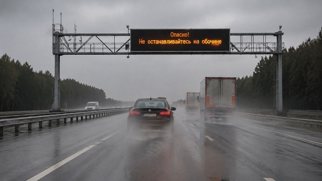 «Не останавливайтесь на обочинах»: «Автодор» предупредил водителей о дождях на трассах 