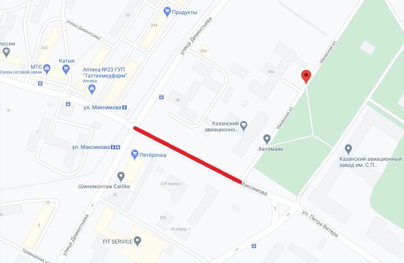 На улице Максимова в Казани организуют двустороннее движение