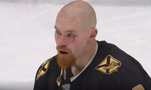 Жесткая драка двух легионеров в матче КХЛ попала на видео