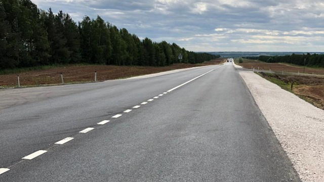 В Тюлячинском районе РТ по нацпроекту отремонтировали участок дороги Казань – Шемордан