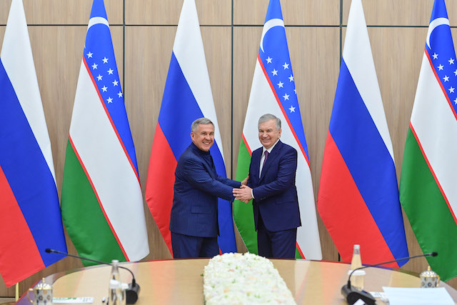 Минниханов встретился с президентом Узбекистана в Ташкенте