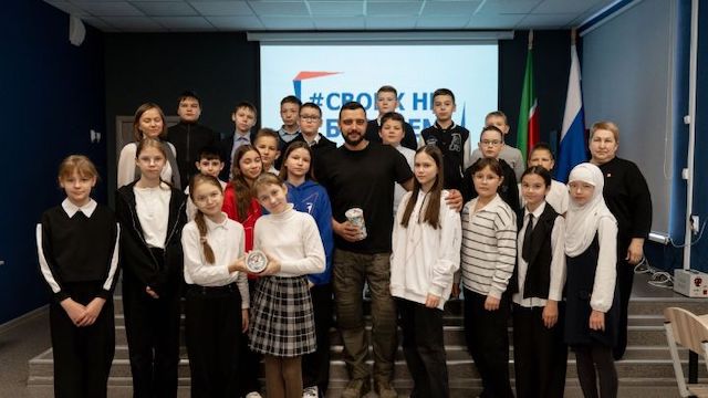 Школьники Ютазинского района РТ встретились с участником СВО