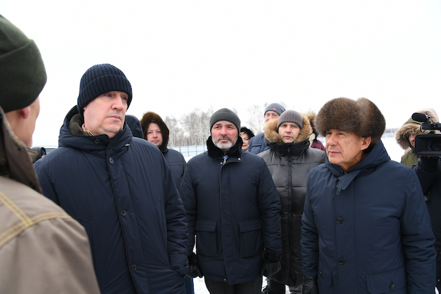 Минниханов и Патрушев оценили строящийся завод утилизации ТКО