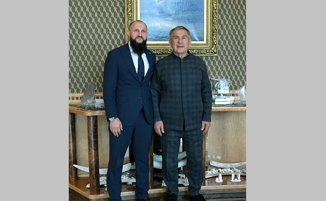 Минниханов обсудил с Кагарбековым сотрудничество между Татарстаном и Чечней