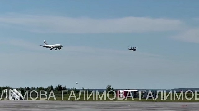 Самолеты лидеров АСЕАН в Казани сопровождают вертолеты Ка-52