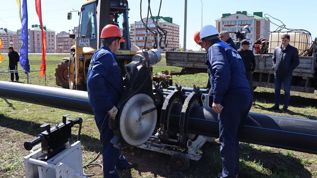 В Нурлате по нацпроекту начали строить современную систему водоснабжения