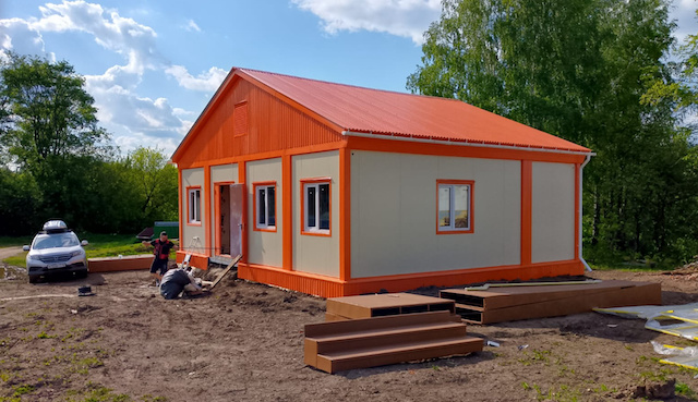 Новый ФАП строится в Камско-Устьинском районе РТ по нацпроекту