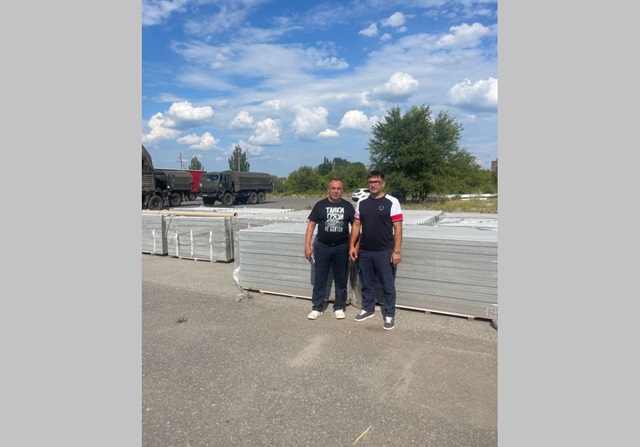 Из Кукмора в Лисичанск доставили 19,5 тонн шифера для ремонта кровель многоквартирных домов