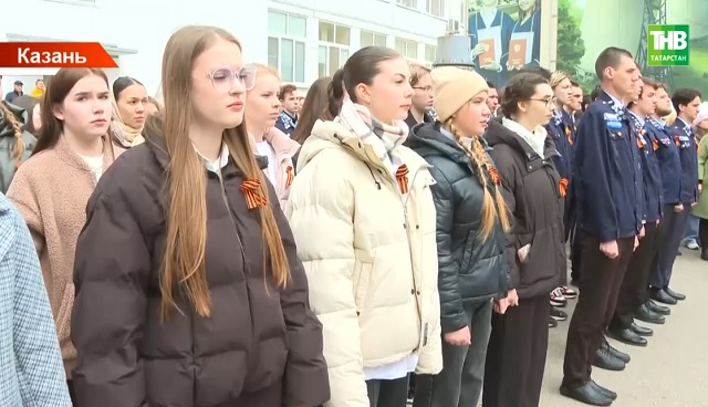 Уникальный парад Победы прошел в Казанском энергетическом университете