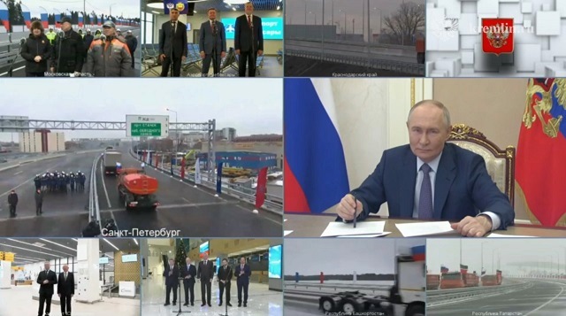 Путин и Минниханов открыли движение по обходу Нижнекамска и Набережных Челнов