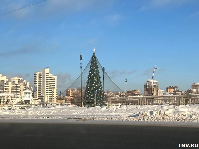 Аварийный каркас центральной елки в Казани заменят за 10,5 млн рублей