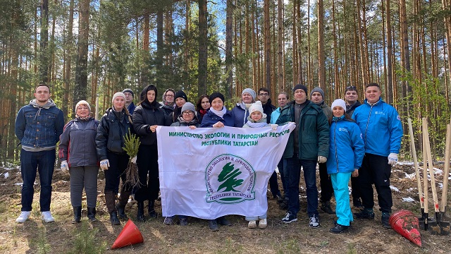 Акция «Сад памяти» прошла в Лаишевском районе РТ
