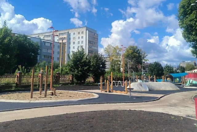 Первый этап реконструкции детского парка в Бугульме выходит на финишную прямую