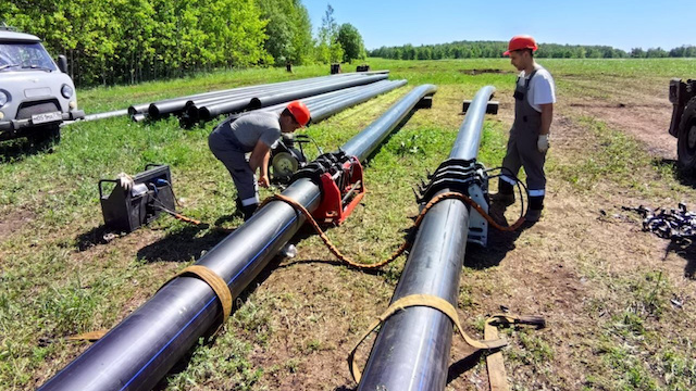 В Бугульме строят новые сети водоснабжения по нацпроекту