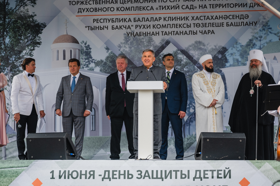 Республика балалар клиник хастаханәсе янында рухи үзәк төзелә башлаган