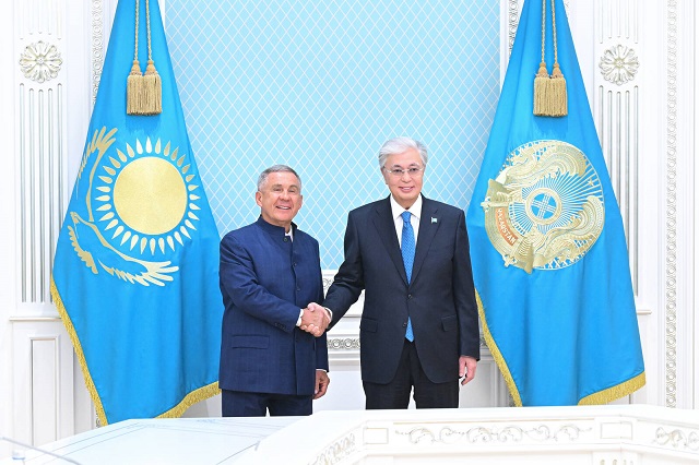 Рөстәм Миңнеханов һәм Токаев Татарстан белән Казахстан арасындагы проектлар турында фикер алышты