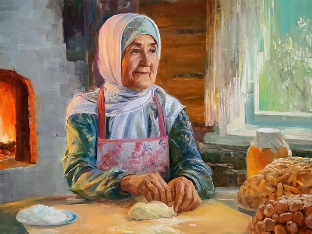 «Чак-чак для защитников»: заслуженный художник РТ посвятил работу 70-летней волонтерке СВО