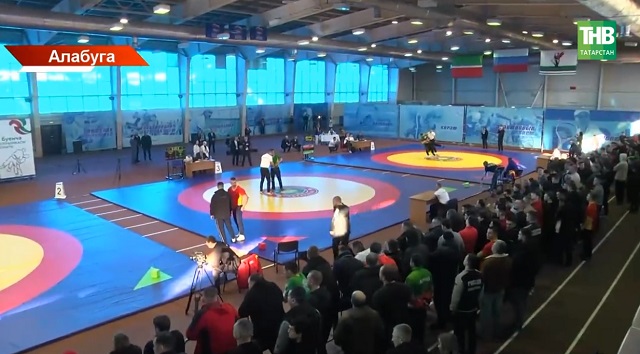 Алабугада беренче тапкыр Татарстанның көрәш буенча чемпионаты узды