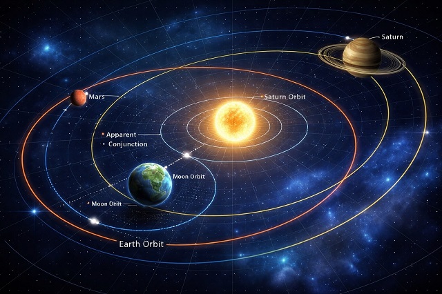 «Огненная» планета и Луна: астроном КФУ рассказал, почему столкновения не будет и когда смотреть