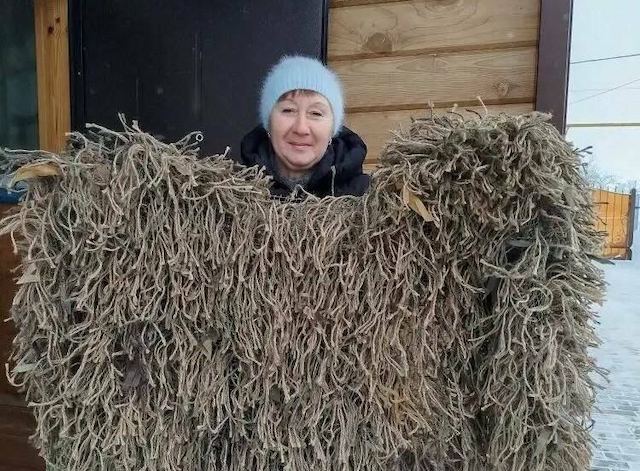 В Татарстане изготовили партию масккостюмов «Леший» для бойцов СВО