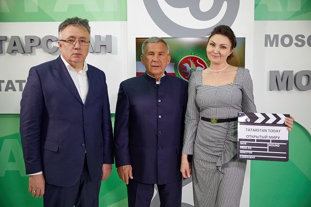 Рөстәм Миңнеханов ТНВның Мәскәүдәге филиалында кунакта булды