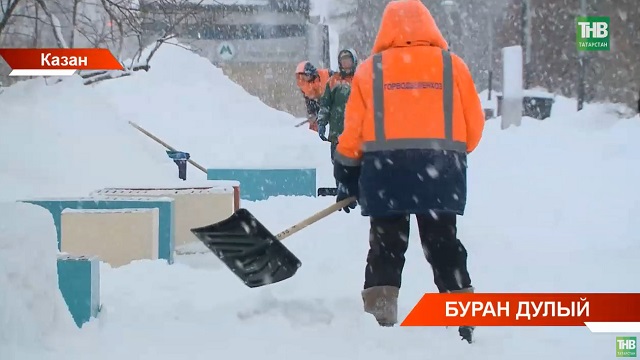 Кичә яуган көчле кар февраль ае нормаларын куып тоткан
