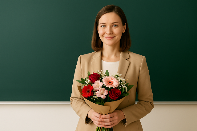 Подарки на День учителя: как выбрать букет в Тюмени